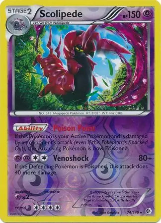 Scolipede 74/149 (Boundaries Crossed)  - Reverse Holofoil | Good Games Adelaide SA
