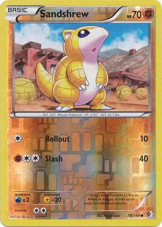 Sandshrew 78/149 (Boundaries Crossed)  - Reverse Holofoil | Good Games Adelaide SA