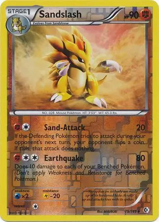 Sandslash 79/149 (Boundaries Crossed)  - Reverse Holofoil | Good Games Adelaide SA