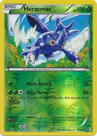 Heracross 8/149 (Boundaries Crossed)  - Reverse Holofoil | Good Games Adelaide SA