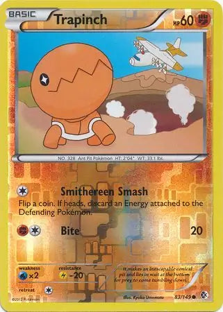 Trapinch 83/149 (Boundaries Crossed)  - Reverse Holofoil | Good Games Adelaide SA