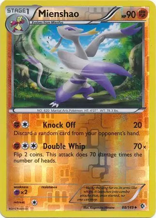 Mienshao 88/149 (Boundaries Crossed)  - Reverse Holofoil | Good Games Adelaide SA