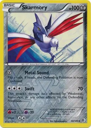 Skarmory 96/149 (Boundaries Crossed)  - Reverse Holofoil | Good Games Adelaide SA