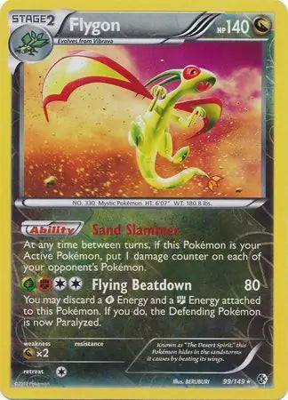 Flygon 99/149 (Boundaries Crossed)  - Reverse Holofoil | Good Games Adelaide SA