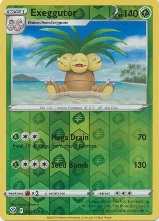 Exeggutor 002/172 (SWSH09: Brilliant Stars)  - Reverse Holofoil | Good Games Adelaide SA