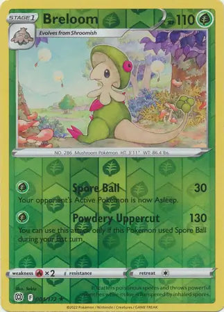 Breloom 004/172 (SWSH09: Brilliant Stars)  - Reverse Holofoil | Good Games Adelaide SA