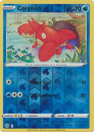 Corphish 032/172 (SWSH09: Brilliant Stars)  - Reverse Holofoil | Good Games Adelaide SA