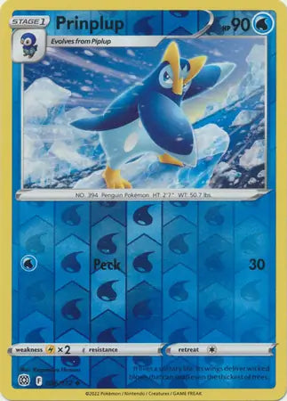 Prinplup 036/172 (SWSH09: Brilliant Stars)  - Reverse Holofoil | Good Games Adelaide SA