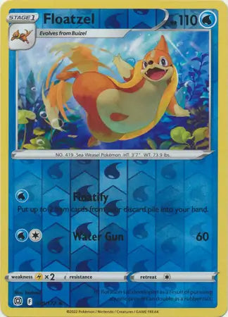 Floatzel 039/172 (SWSH09: Brilliant Stars)  - Reverse Holofoil | Good Games Adelaide SA