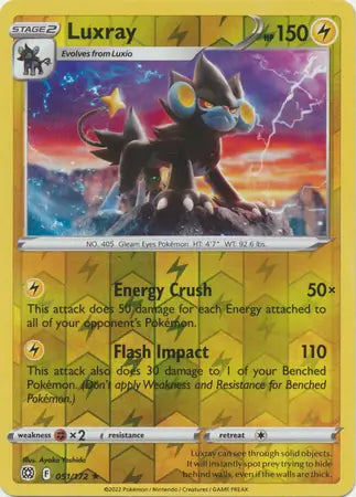 Luxray 051/172 (SWSH09: Brilliant Stars)  - Reverse Holofoil | Good Games Adelaide SA