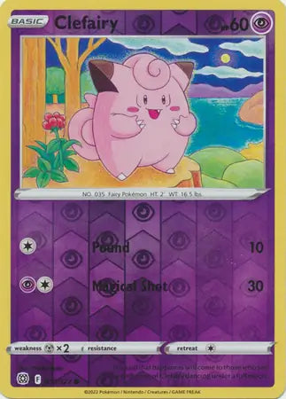 Clefairy 053/172 (SWSH09: Brilliant Stars)  - Reverse Holofoil | Good Games Adelaide SA