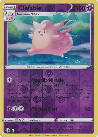 Clefable 054/172 (SWSH09: Brilliant Stars)  - Reverse Holofoil | Good Games Adelaide SA