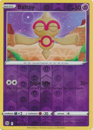 Baltoy 058/172 (SWSH09: Brilliant Stars)  - Reverse Holofoil | Good Games Adelaide SA