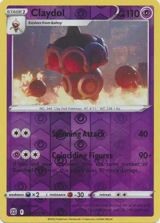 Claydol 059/172 (SWSH09: Brilliant Stars)  - Reverse Holofoil | Good Games Adelaide SA