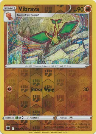 Vibrava 075/172 (SWSH09: Brilliant Stars)  - Reverse Holofoil | Good Games Adelaide SA