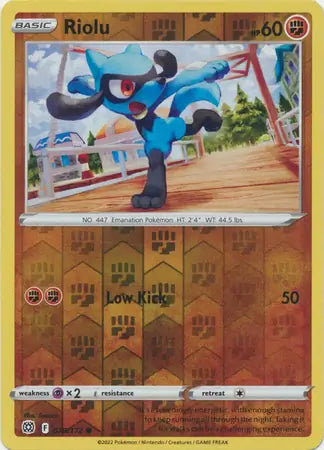 Riolu 078/172 (SWSH09: Brilliant Stars)  - Reverse Holofoil | Good Games Adelaide SA