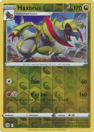 Haxorus 112/172 (SWSH09: Brilliant Stars)  - Reverse Holofoil | Good Games Adelaide SA