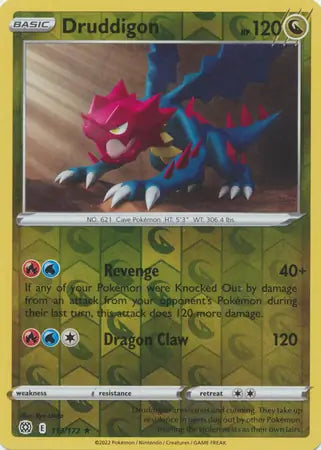 Druddigon 113/172 (SWSH09: Brilliant Stars)  - Reverse Holofoil | Good Games Adelaide SA