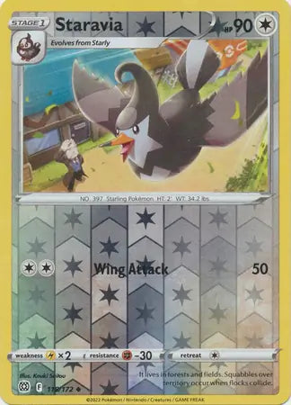 Staravia 118/172 (SWSH09: Brilliant Stars)  - Reverse Holofoil | Good Games Adelaide SA