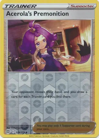 Acerola's Premonition 129/172 (SWSH09: Brilliant Stars)  - Reverse Holofoil | Good Games Adelaide SA
