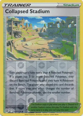 Collapsed Stadium 137/172 (SWSH09: Brilliant Stars)  - Reverse Holofoil | Good Games Adelaide SA