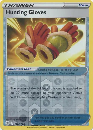 Hunting Gloves 142/172 (SWSH09: Brilliant Stars)  - Reverse Holofoil | Good Games Adelaide SA