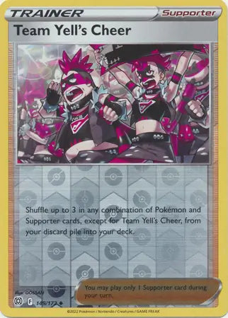 Team Yell's Cheer 149/172 (SWSH09: Brilliant Stars)  - Reverse Holofoil | Good Games Adelaide SA