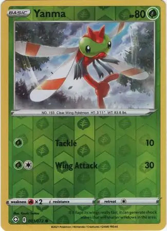Yanma 001/072 (Shining Fates)  - Reverse Holofoil | Good Games Adelaide SA