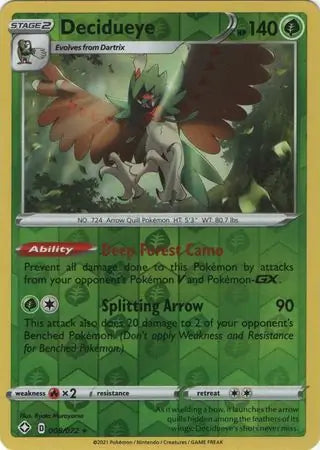 Decidueye 008/072 (Shining Fates)  - Reverse Holofoil | Good Games Adelaide SA