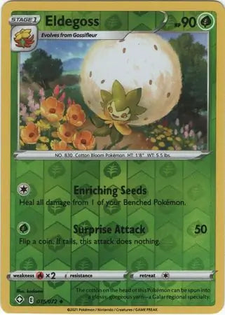 Eldegoss 015/072 (Shining Fates)  - Reverse Holofoil | Good Games Adelaide SA