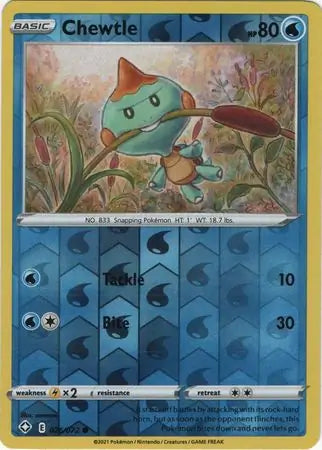 Chewtle 026/072 (Shining Fates)  - Reverse Holofoil | Good Games Adelaide SA