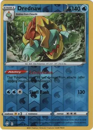 Drednaw 027/072 (Shining Fates)  - Reverse Holofoil | Good Games Adelaide SA