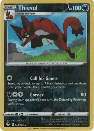 Thievul 048/072 (Shining Fates)  - Reverse Holofoil | Good Games Adelaide SA