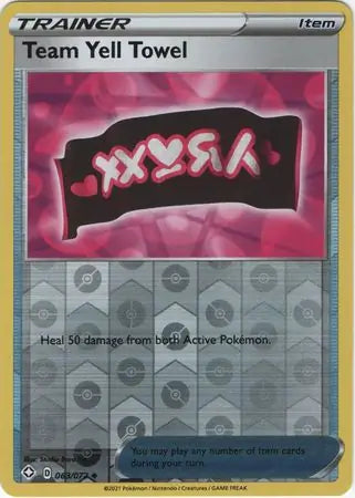 Team Yell Towel 063/072 (Shining Fates)  - Reverse Holofoil | Good Games Adelaide SA