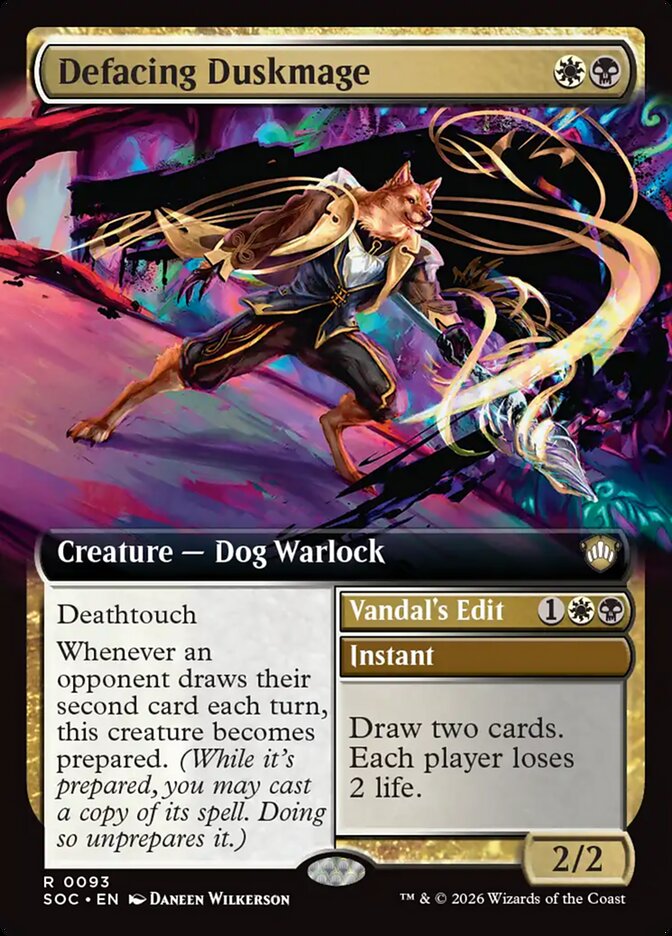 Defacing Duskmage // Vandal's Edit  (Commander: Secrets of Strixhaven)  | Good Games Adelaide SA