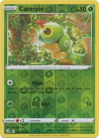 Caterpie 001/264 (SWSH08: Fusion Strike)  - Reverse Holofoil | Good Games Adelaide SA