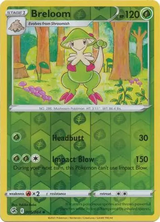Breloom 005/264 (SWSH08: Fusion Strike)  - Reverse Holofoil | Good Games Adelaide SA
