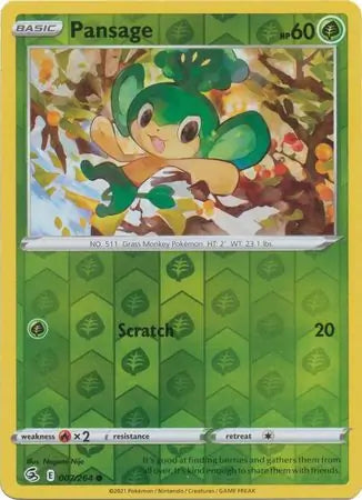 Pansage 007/264 (SWSH08: Fusion Strike)  - Reverse Holofoil | Good Games Adelaide SA