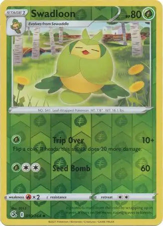 Swadloon 010/264 (SWSH08: Fusion Strike)  - Reverse Holofoil | Good Games Adelaide SA