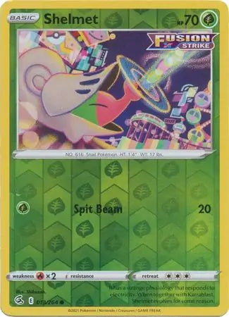 Shelmet 013/264 (SWSH08: Fusion Strike)  - Reverse Holofoil | Good Games Adelaide SA