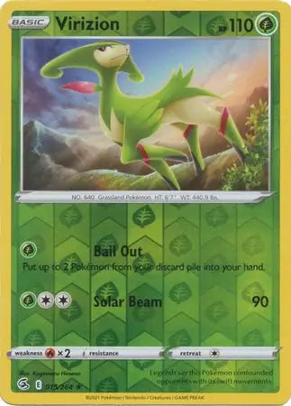 Virizion 015/264 (SWSH08: Fusion Strike)  - Reverse Holofoil | Good Games Adelaide SA