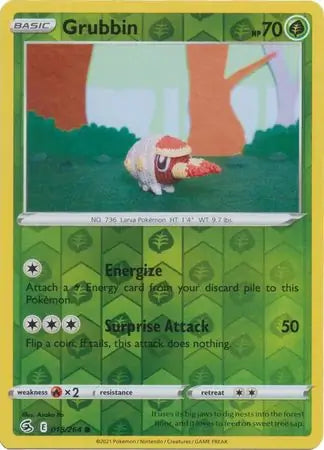 Grubbin 018/264 (SWSH08: Fusion Strike)  - Reverse Holofoil | Good Games Adelaide SA