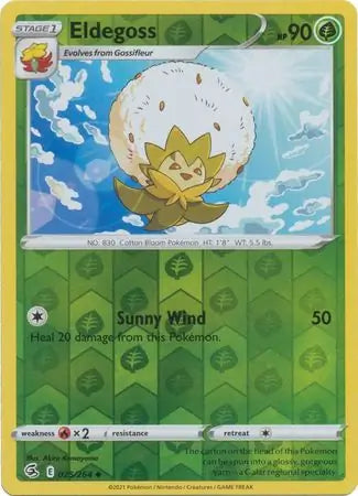 Eldegoss 025/264 (SWSH08: Fusion Strike)  - Reverse Holofoil | Good Games Adelaide SA
