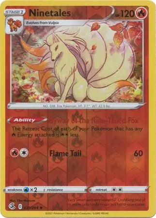 Ninetales 031/264 (SWSH08: Fusion Strike)  - Reverse Holofoil | Good Games Adelaide SA