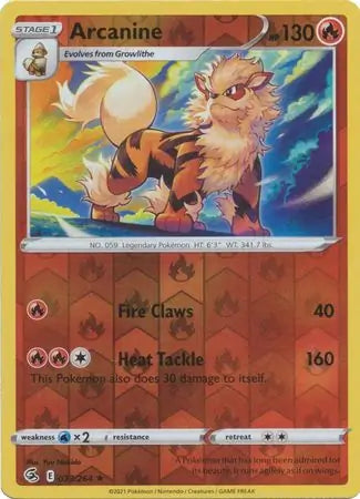 Arcanine 033/264 (SWSH08: Fusion Strike)  - Reverse Holofoil | Good Games Adelaide SA