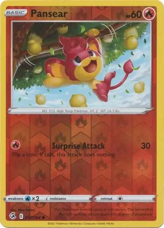 Pansear 037/264 (SWSH08: Fusion Strike)  - Reverse Holofoil | Good Games Adelaide SA