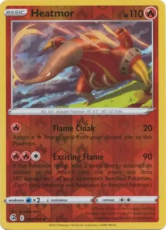 Heatmor 041/264 (SWSH08: Fusion Strike)  - Reverse Holofoil | Good Games Adelaide SA