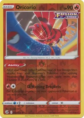 Oricorio 042/264 (SWSH08: Fusion Strike)  - Reverse Holofoil | Good Games Adelaide SA