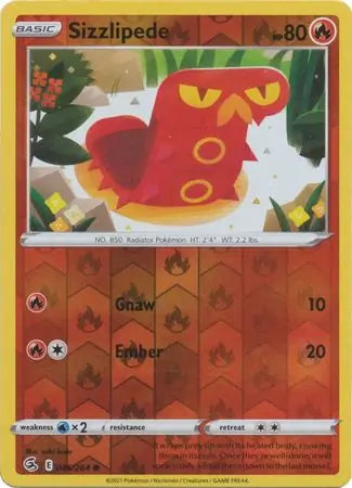 Sizzlipede 046/264 (SWSH08: Fusion Strike)  - Reverse Holofoil | Good Games Adelaide SA