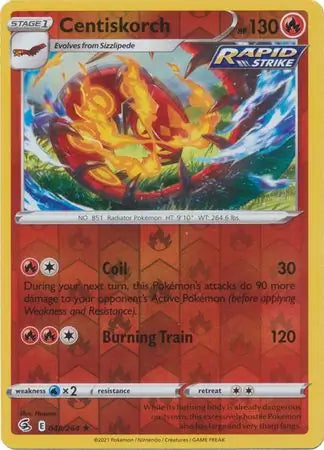 Centiskorch 048/264 (SWSH08: Fusion Strike)  - Reverse Holofoil | Good Games Adelaide SA